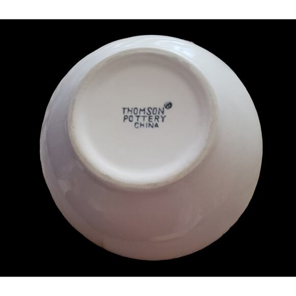 Thomson Pottery Birdhouse Bowls Birds Red Hearts Blue jay set of 2 - Picture 6 of 8